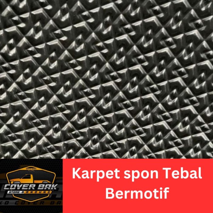 Karpet Mobil Doble Cabin Hilux Karpet Spon Alas Bak Tebal 15 Mm
