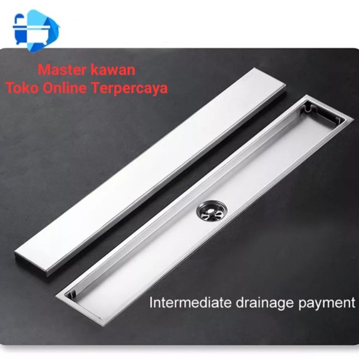 Smart Floor Drain Panjang Stainless SUS 304 /Floor Drain Panjang