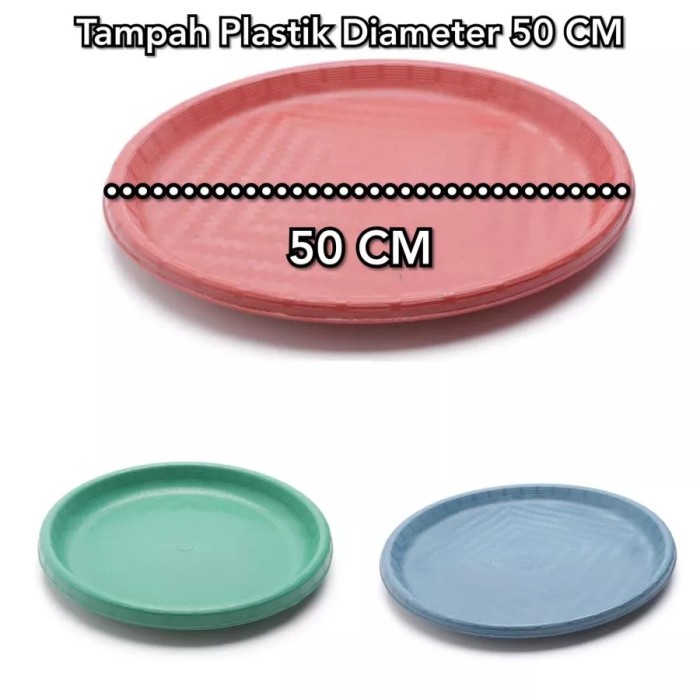 silahkan- Tampah Plastik Besar Jumbo 40Cm,50 Cm Nampan Plastik Bulat Serbaguna