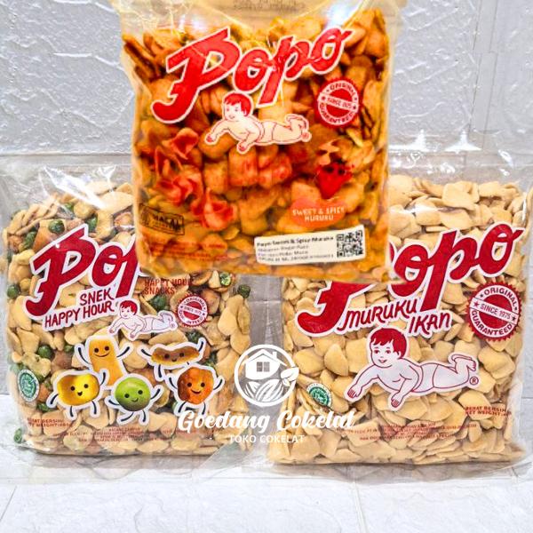 

POPO MURUKU SNEK HAPPY HOUR SWEET & SPICY SNAKS / POPO MURUKU IKAN 400GR