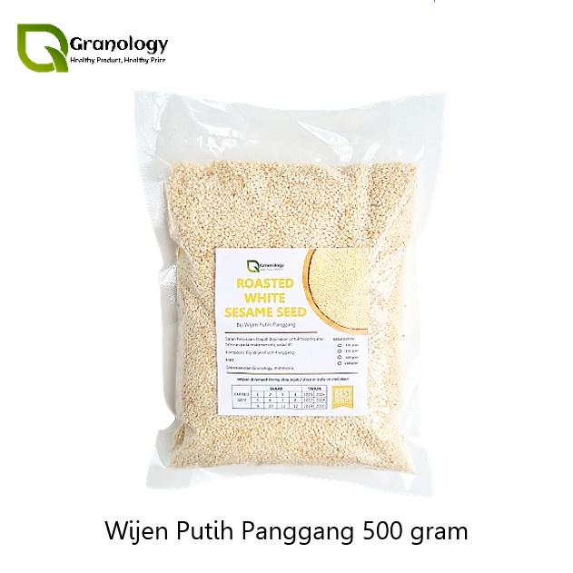 

Wijen Putih Panggang / Roasted White Sesame Seed 500 gram