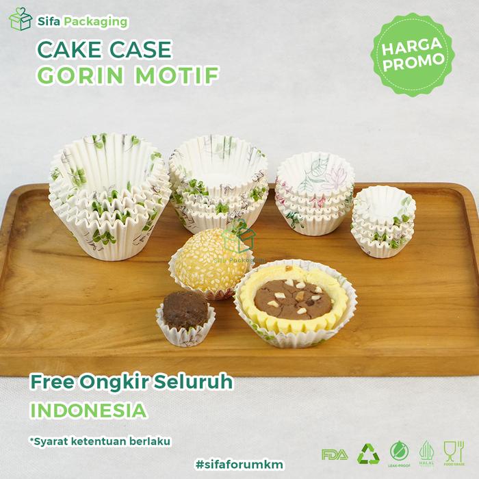 silahkan- Cupcake Kecil Case Cake Roti Cup cake sedang Kertas Alas Kue Nastar Anti Lengket Laminasi
