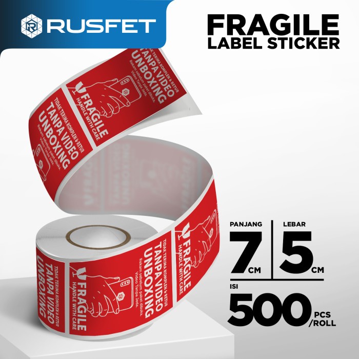 

New STIKER STICKER UNBOXING + FRAGILE LABEL VIDEO BUKA PAKET PER ROLL