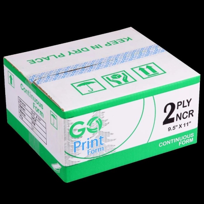 

New Continuous Form 9,5 x 11 2 ply NCR