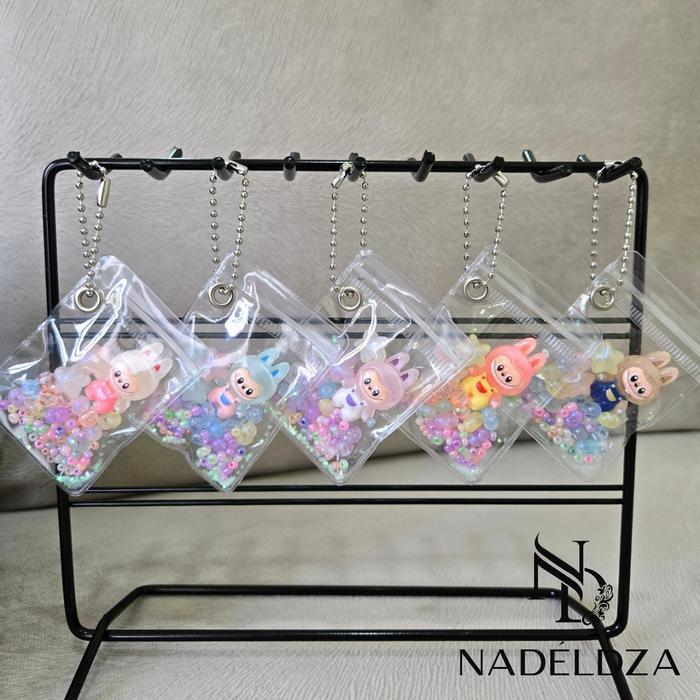 

New Nadeldza Bag Charm Labubu Glow in the Dark Sachet/ Gantungan Tas Labubu Sprinkle Glow in the