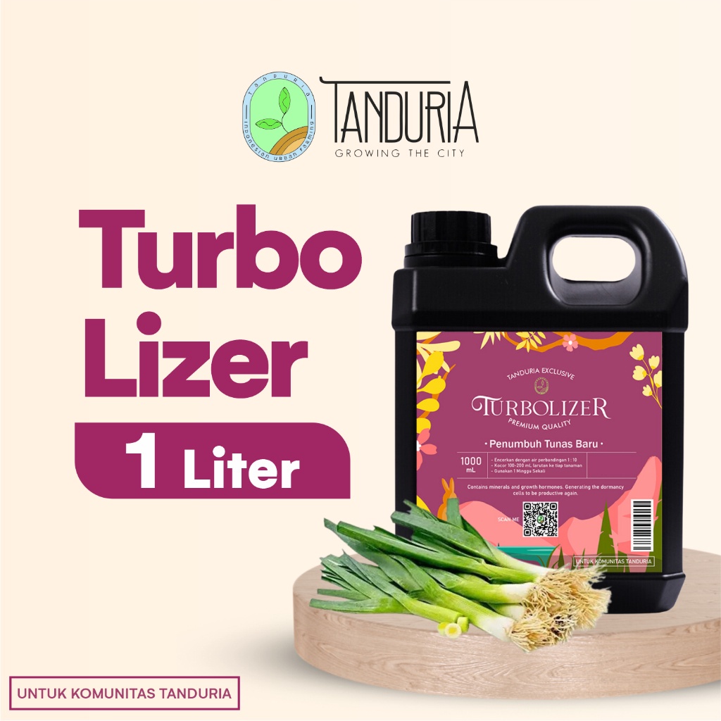TANDURIA - Serum Pertumbuhan TURBOLIZER Tunas dan Batang pada Tanaman Hias 1 liter