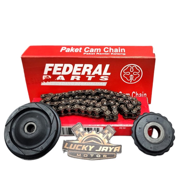Rantai Keteng Cam Chain Grand Win Astrea 800 Supra X Lama Plus Roll Keteng Besar Kecil Paket Federal