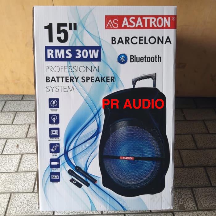 Speaker Portable Meeting Wireless ASATRON BARCELONA 15 inch (ORIGINAL) Unit Baru/Segel - Garansi