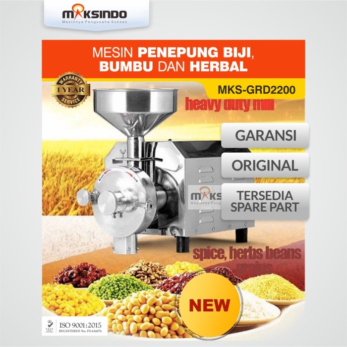 

Penepung Biji, Bumbu dan Herbal (GRD2200)