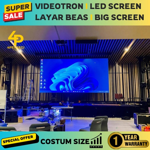 Videotron Layar Besar Big Screen TV Besar Layar LED Untuk Kafe Pub