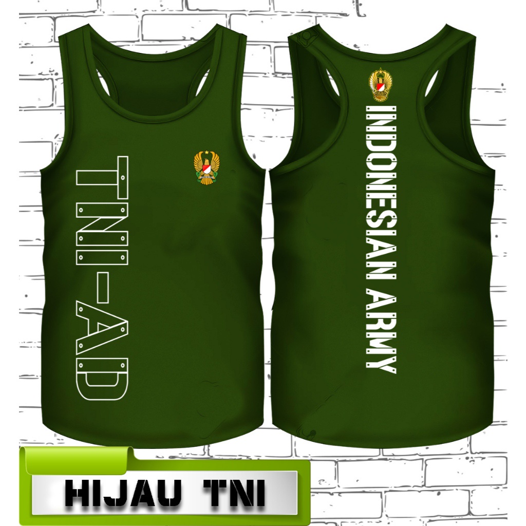 SINGLET OLAHRAGA / SINGLET GYM TNI-AD