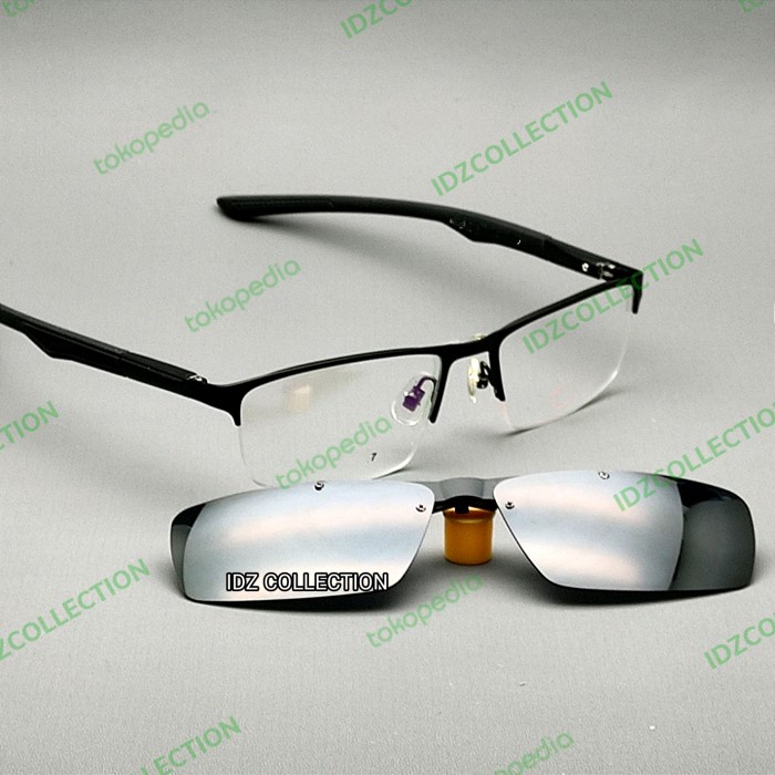 Stailo - Kacamata Nike Clip On Hitam Doff Frame Kacamata