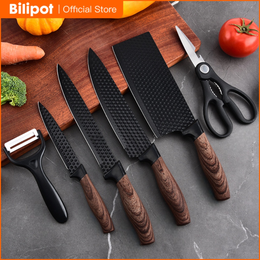 Pemotong Kitchen Knife Pisau Koki Alat Kualitas Tinggi Set Pisu Dpur Stainless Super Tajam Bilah Bla