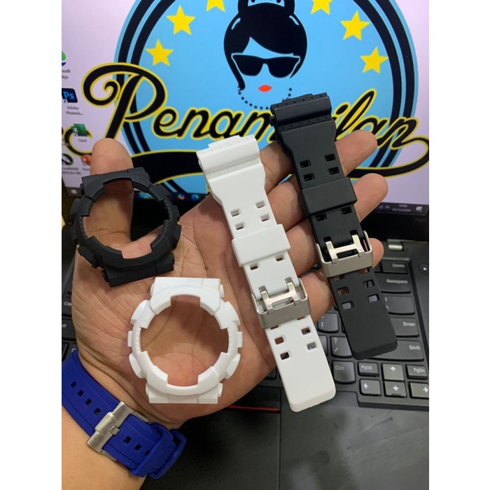 BAZEL JAM BEZEL JAM TANGAN SET G SHOCK GA100 GA-110 1SET HITAM PUTIH