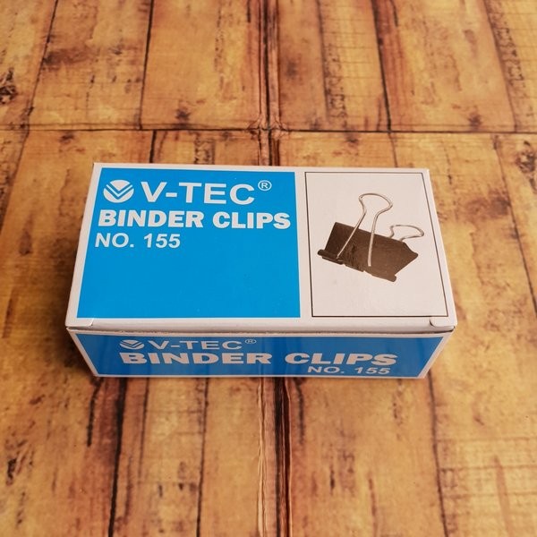 

BINDER CLIP V-TEC PENJEPIT KERTAS NO 155 ISI 12 LUSIN