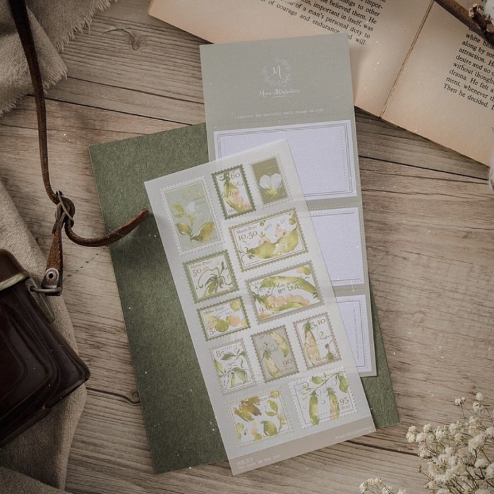 

MEOW ILLUSTRATION TWO PEAS IN THE POD STAMP STICKERS