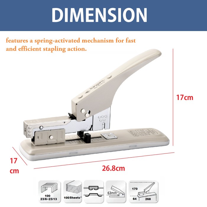 

KANGARO HEAVY DUTY STAPLER HD 23S13