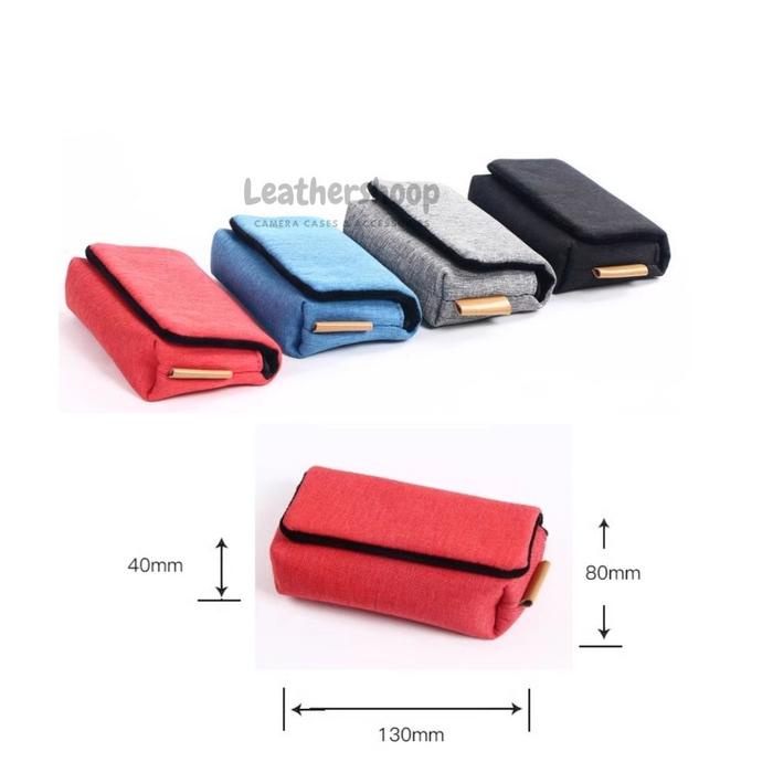 POUCH LINEN SARUNG KAMERA DIGITAL POCKET RX100II RX100III ZV-1F ZV-1M2 HX99 WX500 SX740 SX740HS