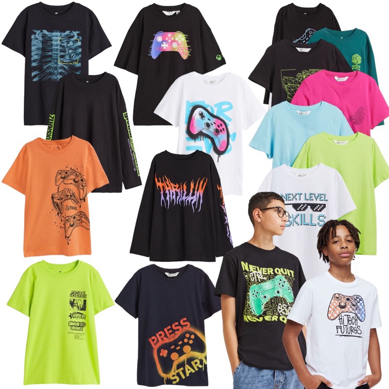 HM kaos anak laki-laki junior 8-14y+