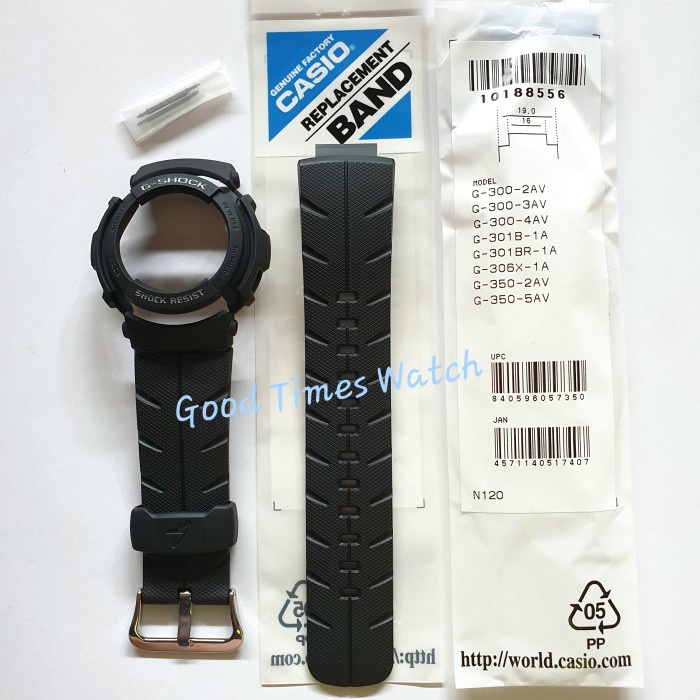 Ready Paket Strap Bezel G-Shock G 300 Fit G 301B G 306X Casio Original