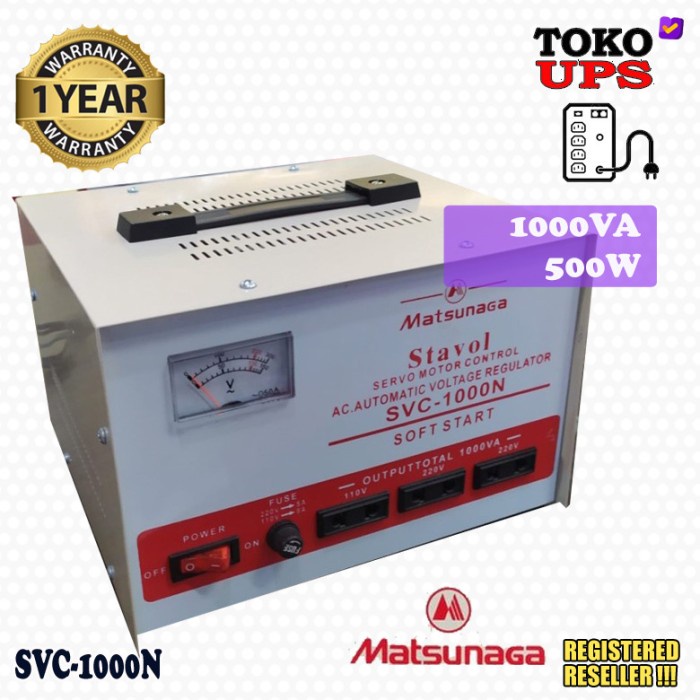 Ready Stabilizer Matsunaga 1000VA SVC-1000N SVC1000N
