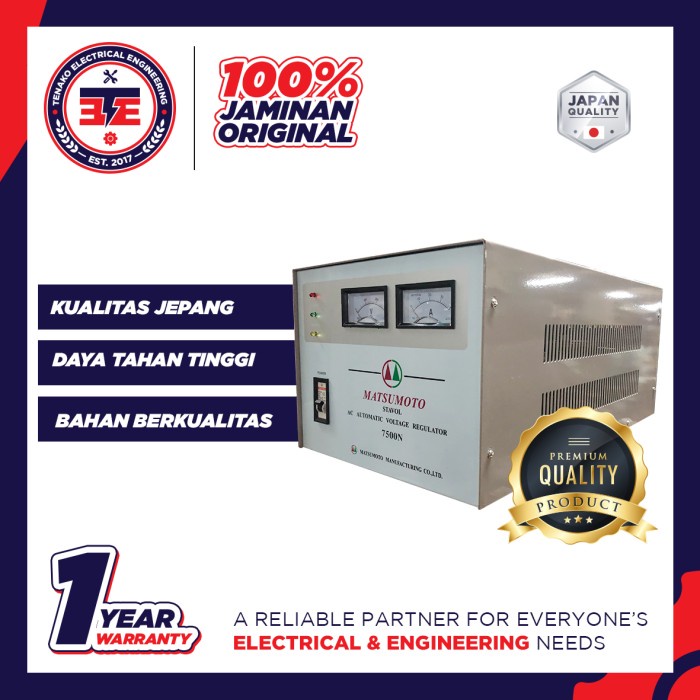 Ready Stabilizer 7500 Watt Stavol Matsumoto 7500N