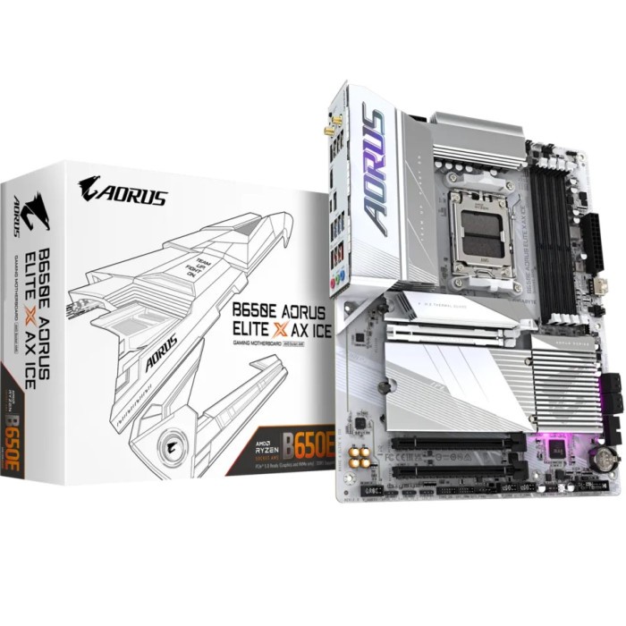 Ready GIGABYTE B650E AORUS ELITE X AX ICE DDR5 AMD B650 AM5 MOTHERBOARD