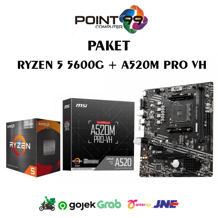 Ready Paket Mobo AMD Ryzen 5 5600G + MSI A520M A Pro