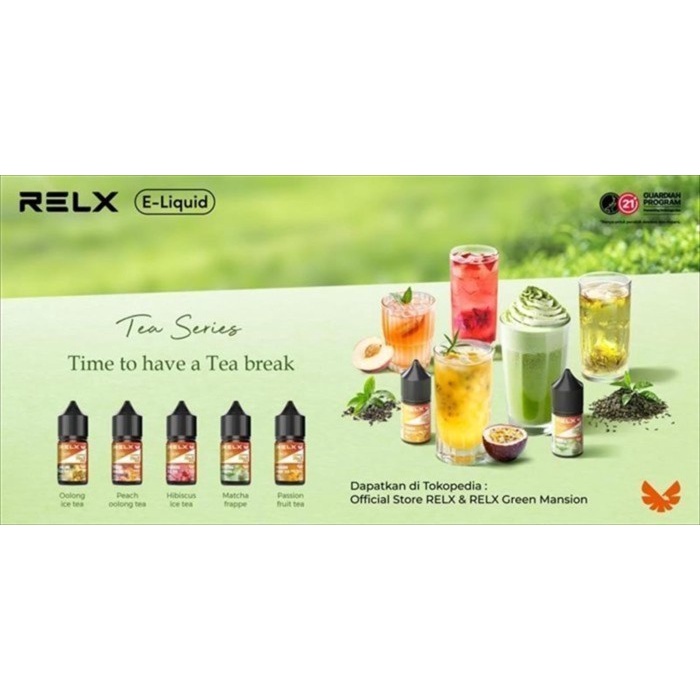 ID [SALT] RELX OOLONG ICE TEA 30ML 30MG SALTNIC BY RELX