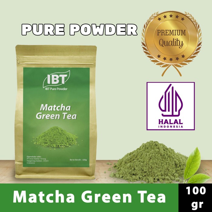 

Pure Matcha Green Tea Powder Murni Bubuk Impor Kualitas Bagus 100 gr