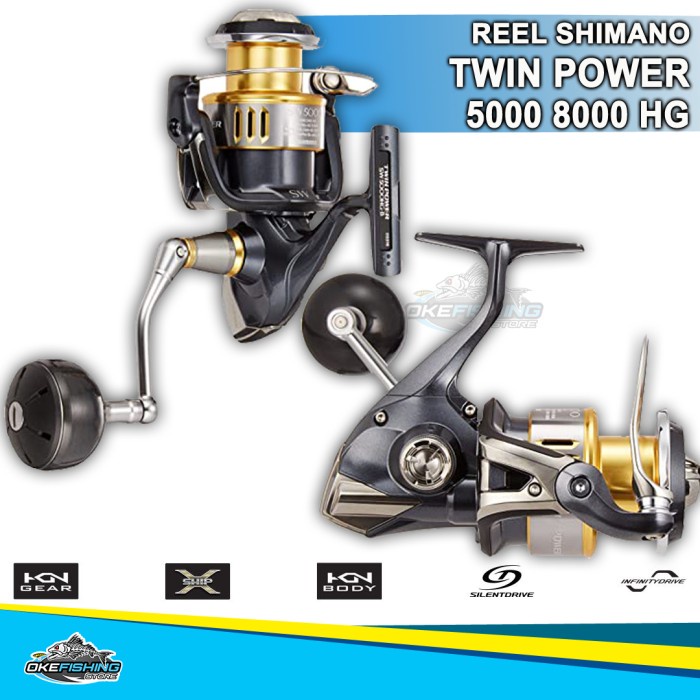 Ready Reel Pancing Shimano Twin Power 15 SW 5000 HG 11+1 bb