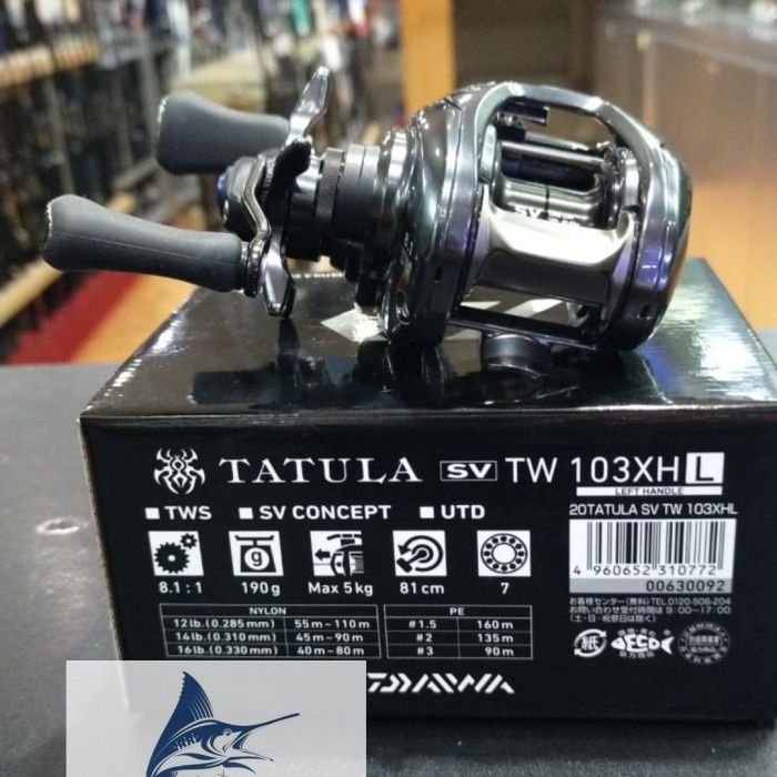 Ready Reel Bait Casting DAIWA TATULA SV TW 103XHL NEW 2020