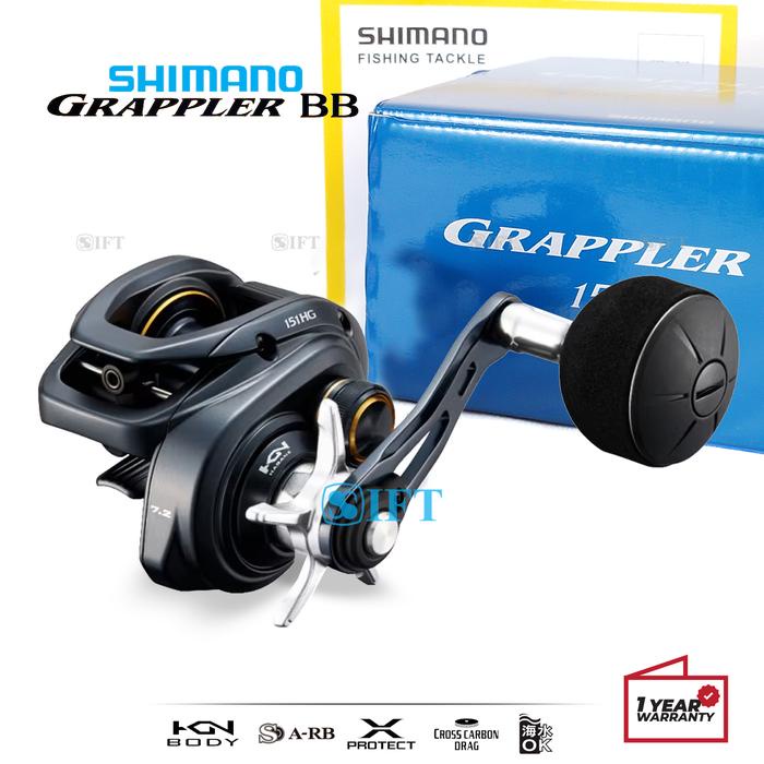 Ready Reel BC SHIMANO GRAPPLER BB 150-151 Light Jigging Hagane Saltwater Baitcasting Power Handle