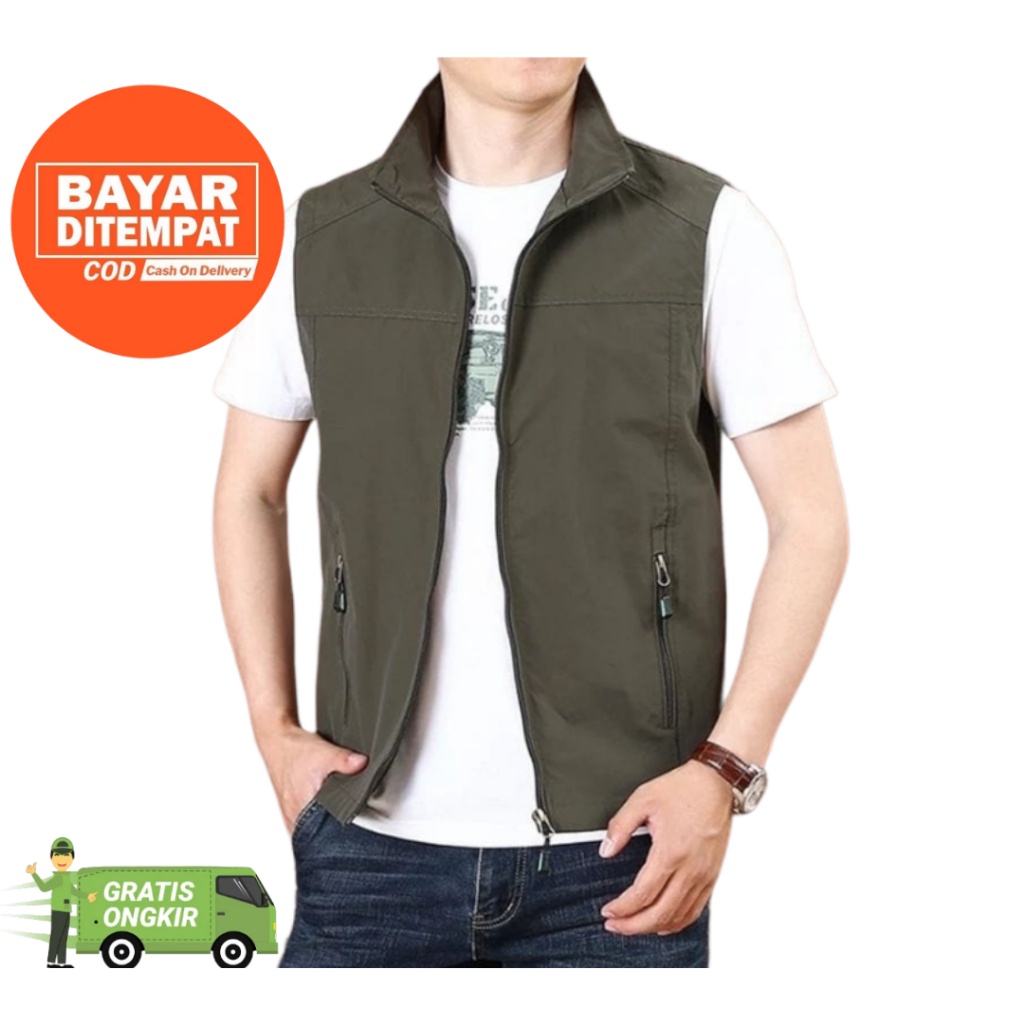Rompi Casual / Rompi keren / Rompi Lapangan / Rompi pria / Vest Pria / Rompi Lapangan/ Rompi jeep /