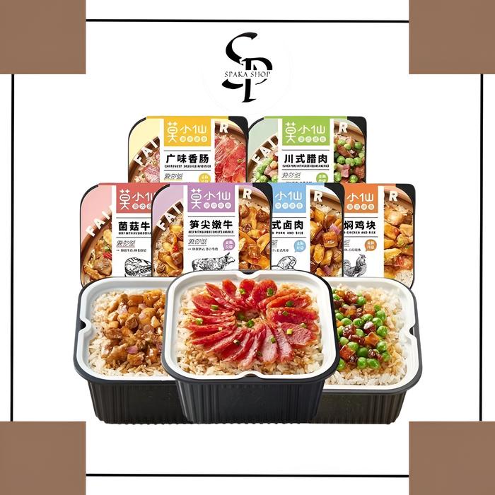 Lalaa_Store Mo Xiaoxian Hotpot Self-Heating Rice Instant Hotpot Nasi Box Instan Claypot Nasi Kotak