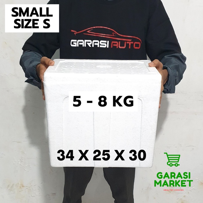 

New Stereofoam kapasitas 5kg Sterofoam Styrofoam Gabus Box 34X25X30 Small