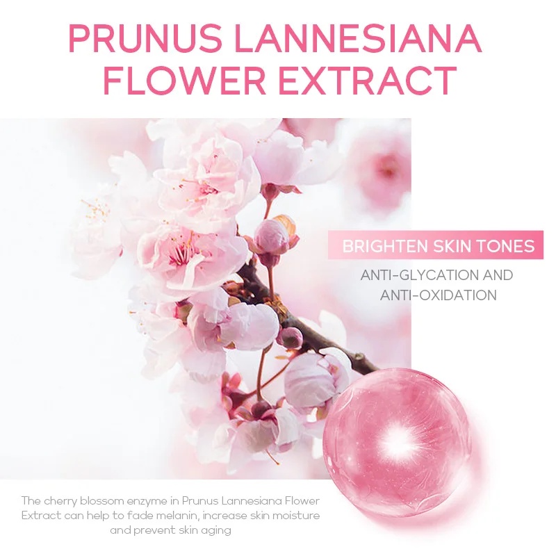 IMPORT LAIKOU SAKURA EYE SERUM EYE ROLLER MASSAGE HYALURONIC ACID SKIN CARE EYE BAGS CREAM