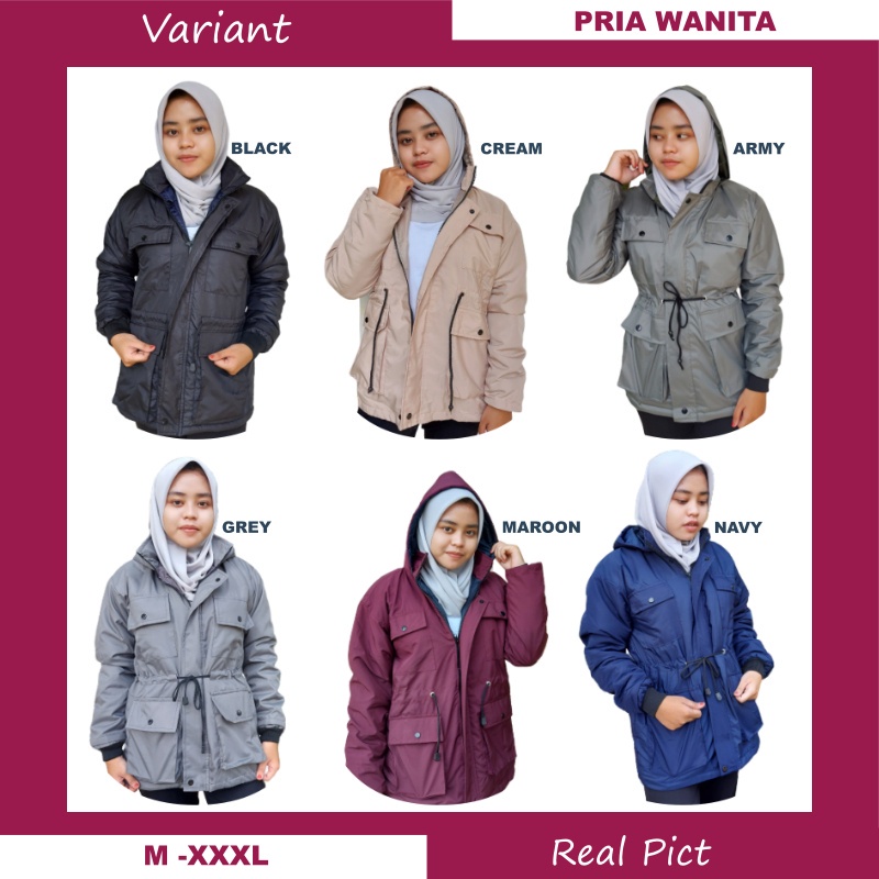 Jaket Motor Pria Anti Angin Jaket Pria Parka Pria Wanita Parasut Jaket kasual Pria Terbaru Ori Murah