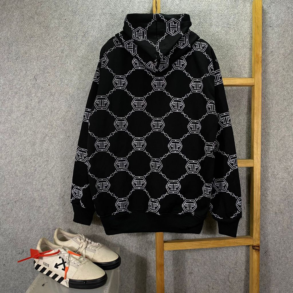 Jaket Hoodie Philipp Plein Fullprint Premium Fulltag