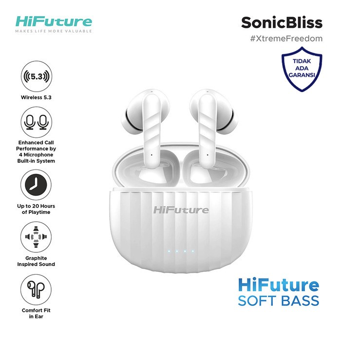SonicBliss True Wireless Bluetooth Earphone TWS Type C IPX4