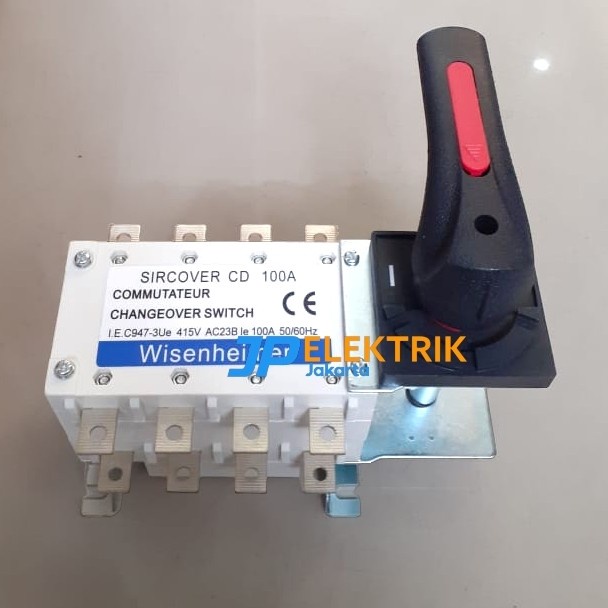 Paling Laris Cos Manual 100A 4Pole / Change Over Switch Ohm Saklar 100 Amper