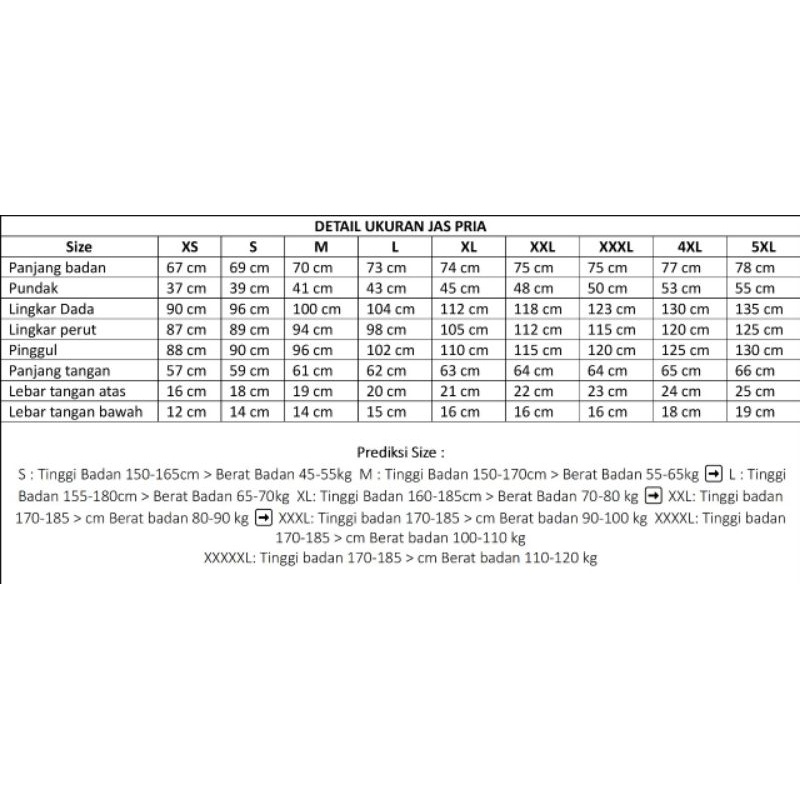 Jas Pria Cream / Jas full cream / Jas formal