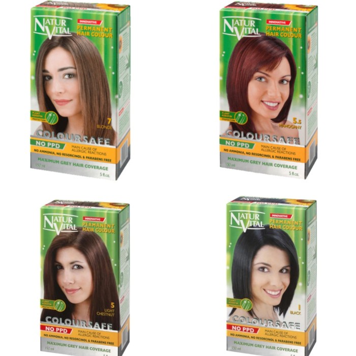 Naturvital Natur Vital Coloursafe Permanent Hair Dye Color/ Cat Rambut Terbaru