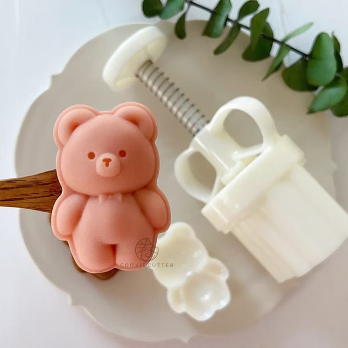 Diskon Cetakan Mooncake Beruang / Cetakan Cookies Kue Kering Bear Lucu