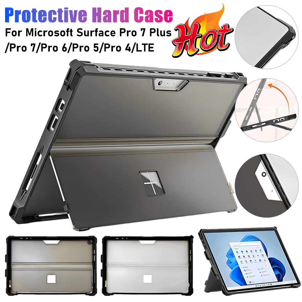 Tablet Rugged Case Protective Skin Shell With Kickstand And Heat Emission Holes For Microsoft Surfac