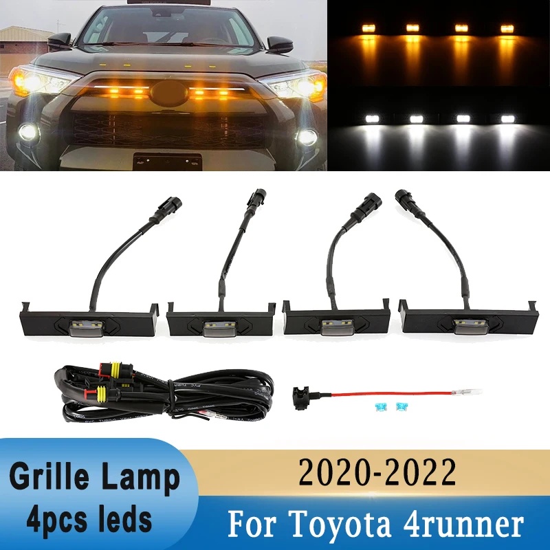 Front Grille LED Light with Harness for Toyota 4runner 2020-2022 Off-Road Limited Nightshade Sport S
