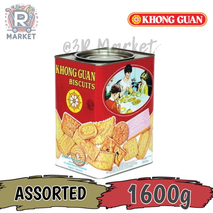 

Khong Guan Biscuit Assorted Red Kaleng Biscuits