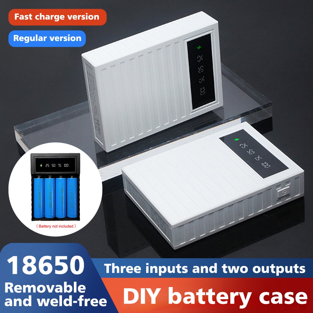 4*18650 Battery Holder Portable Power Bank DIY Case Without Battery 5V USB Output Power Bank Charger