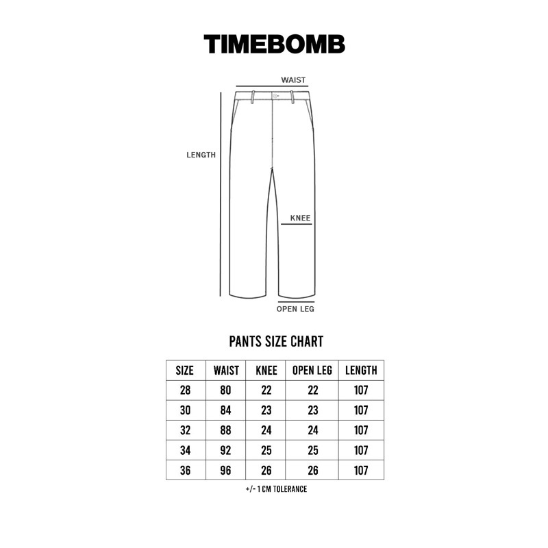 CELANA TIMEBOMB REGULAR CUT WORK PANTS BLACK