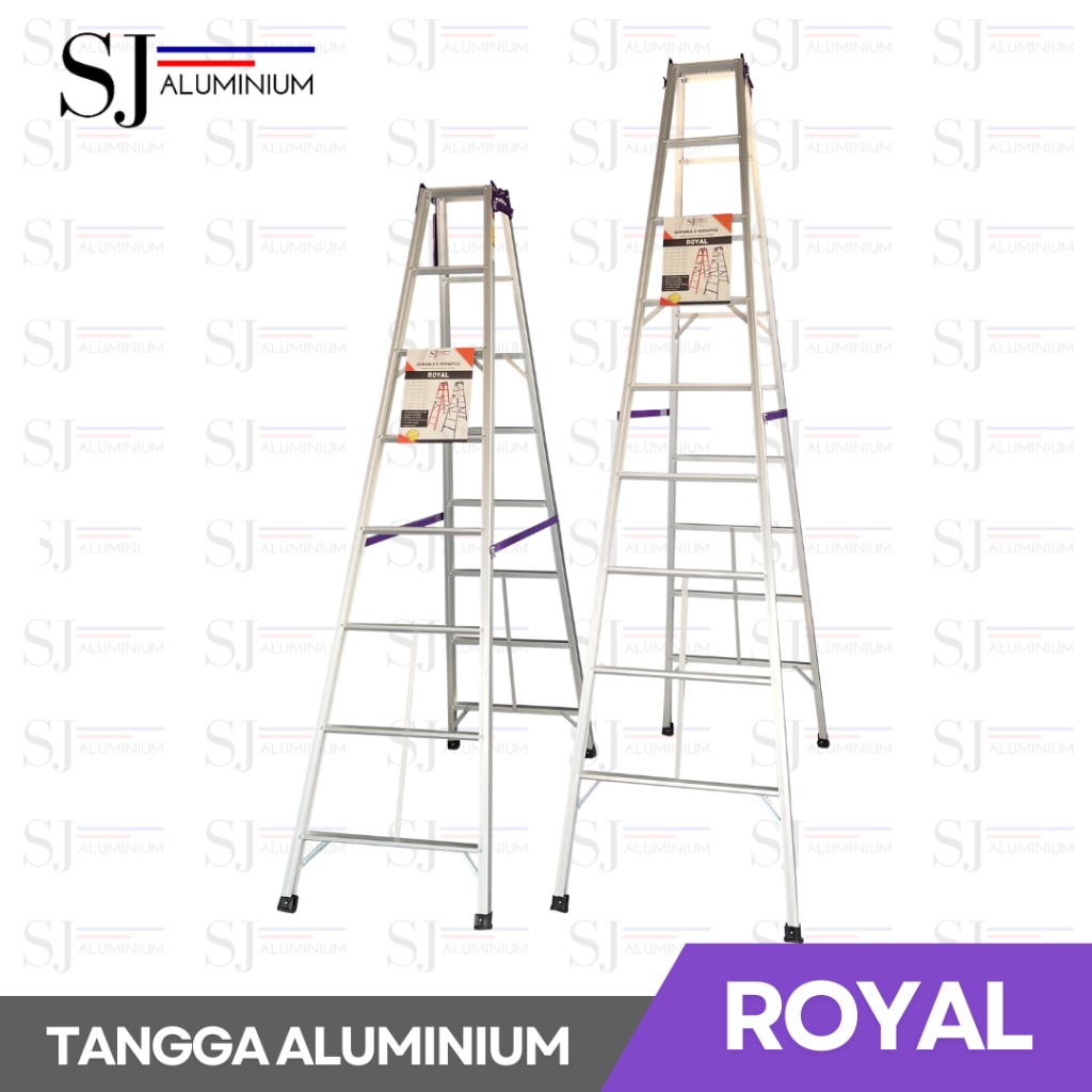 AYOOOLLARIZSS Tangga Aluminium ROYAL - Tangga Lipat Aluminium Jumbo / Tangga Multifungsi / Tangga